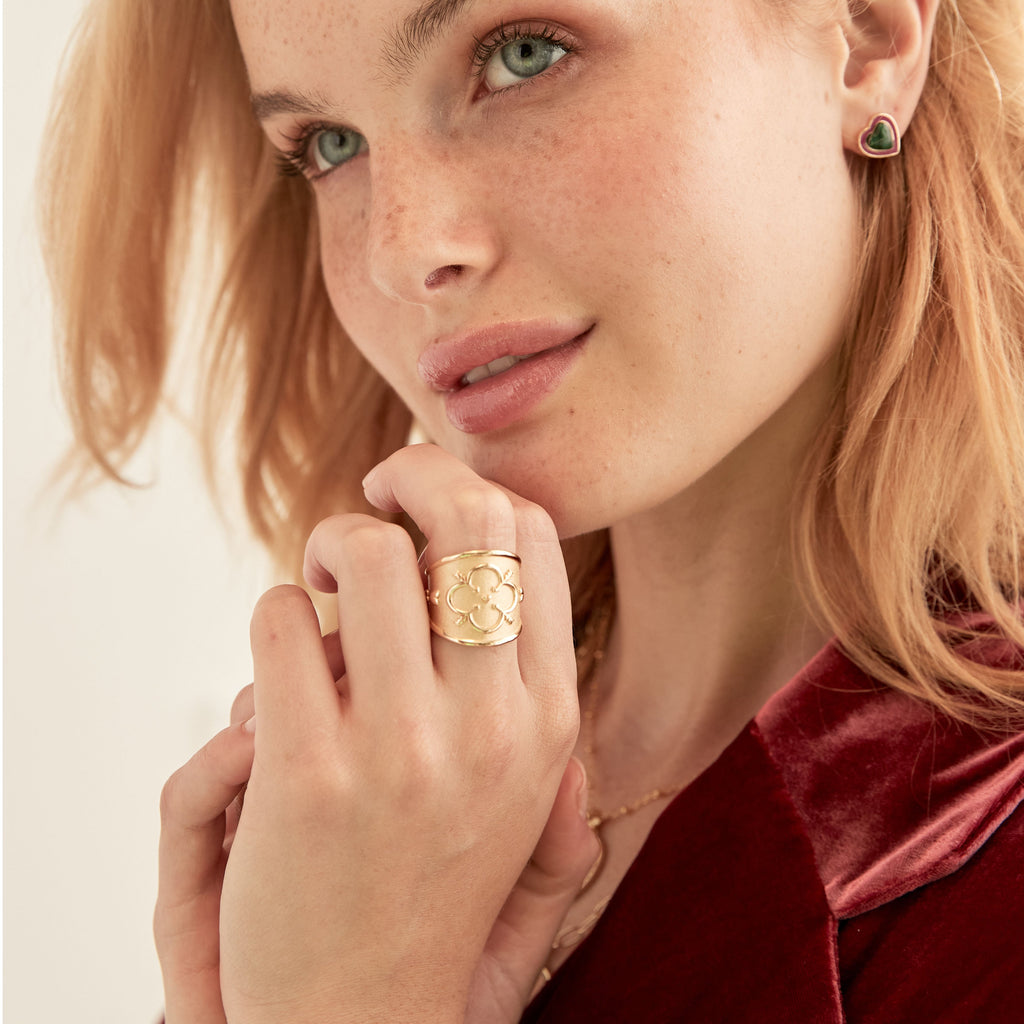 LOVE Cigar Band Ring
